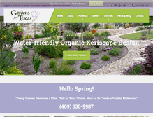 Tablet Screenshot of gardensfortexas.com